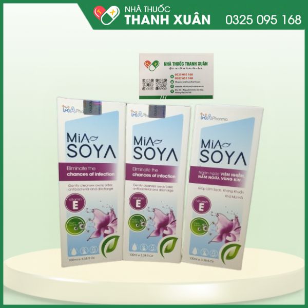 Dung dịch vệ sinh phụ nữ MiA SOYA - Giúp làm sạch nhẹ nhàng, kháng khuẩn, khử mùi hôi